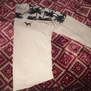 Long Sleeve Palm Tree PINK T Shirt